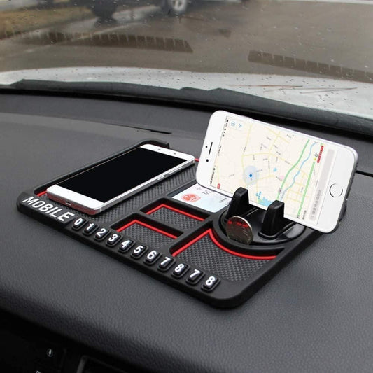 Multifunction Anti-Slip Silicone Pad and Car Mobile Holders for Car Dashboard