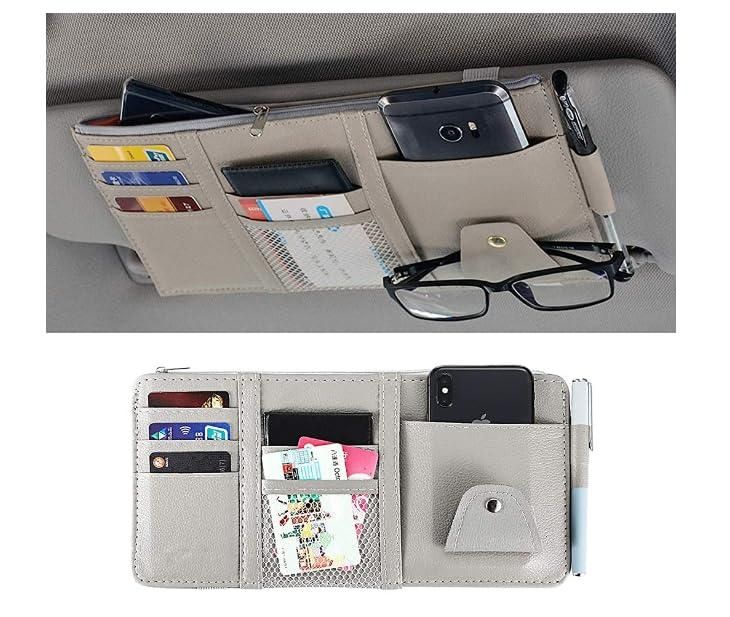 Sun Visor Organizer for Car – Multi-Pocket Storage Pouch
