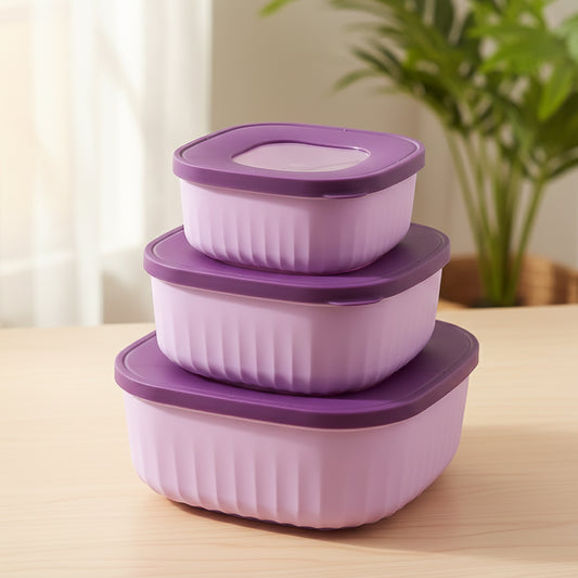 Premium 3 Piece Food Storage Container Set