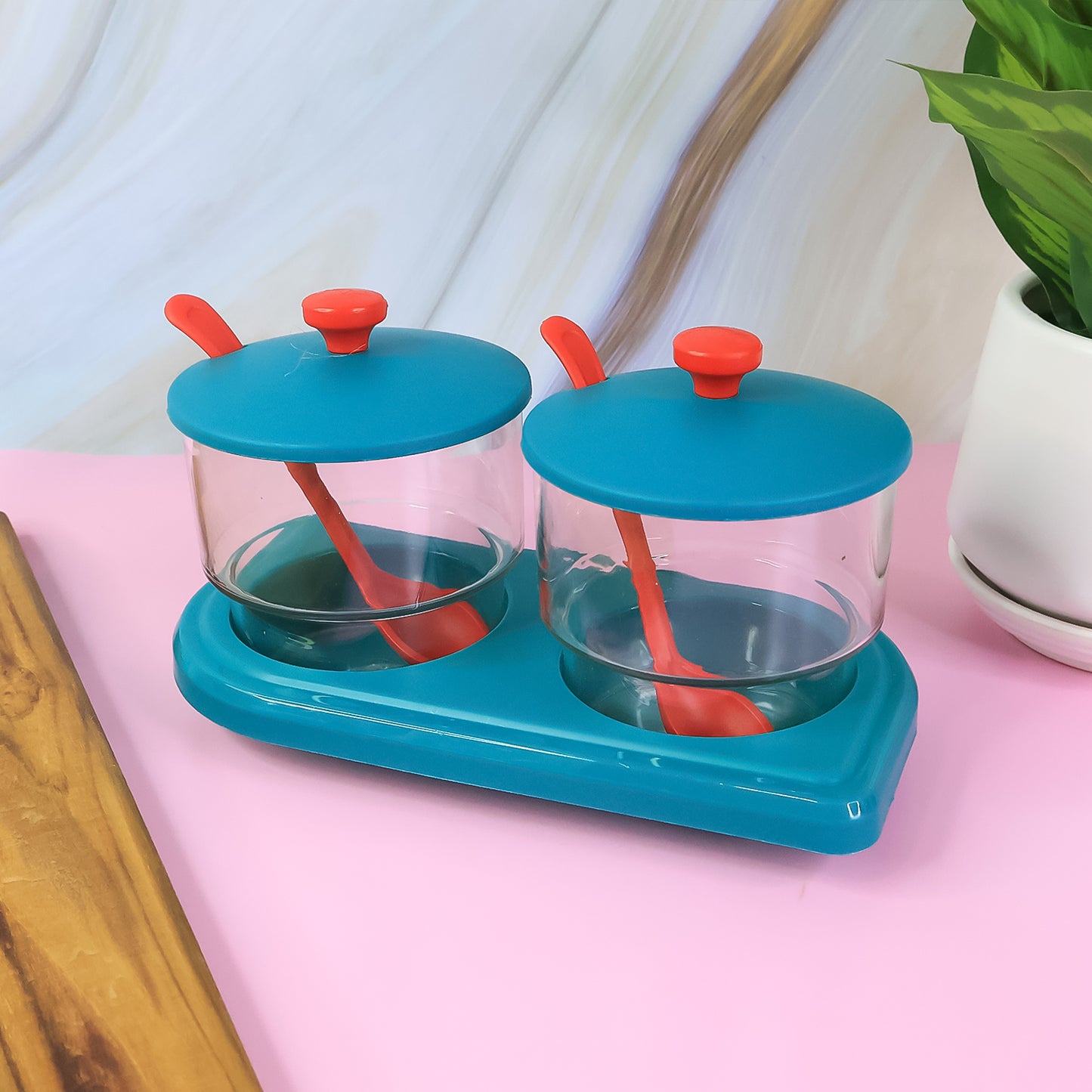 Premium Supermom Storewell Multipurpose Spice And Condiment Container Set (2 Pc)