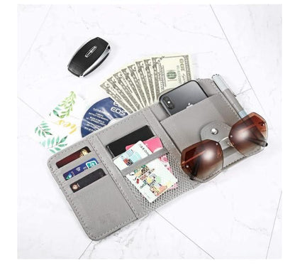 Sun Visor Organizer for Car – Multi-Pocket Storage Pouch