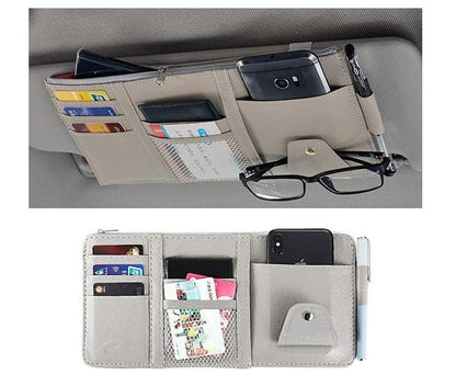Sun Visor Organizer for Car – Multi-Pocket Storage Pouch