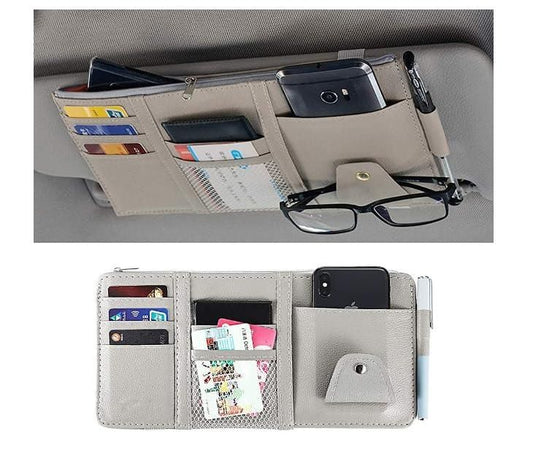 Sun Visor Organizer for Car – Multi-Pocket Storage Pouch