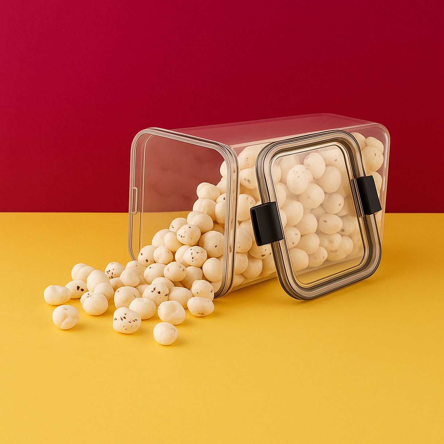 Jumbo Size 1700 Ml Airtight Lock  Lock Plastic Storage Container (1 Pc)