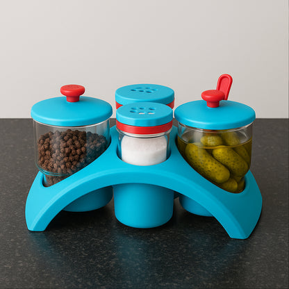 Premium Supermom 4x Pickle With Salt  Pepper Storage Set