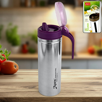 Premium Apex 1000ml Approx. Stainless Steel Oil Pourer (1 Pc)