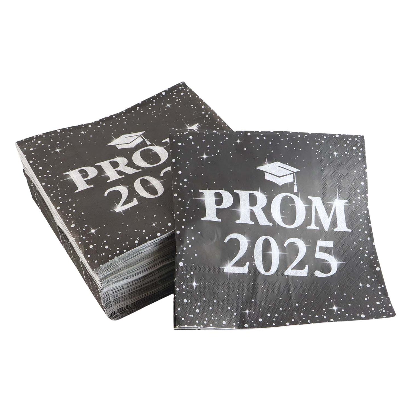 Prom 2025 Party Napkins (33 X 33 Cm  100 Pc)