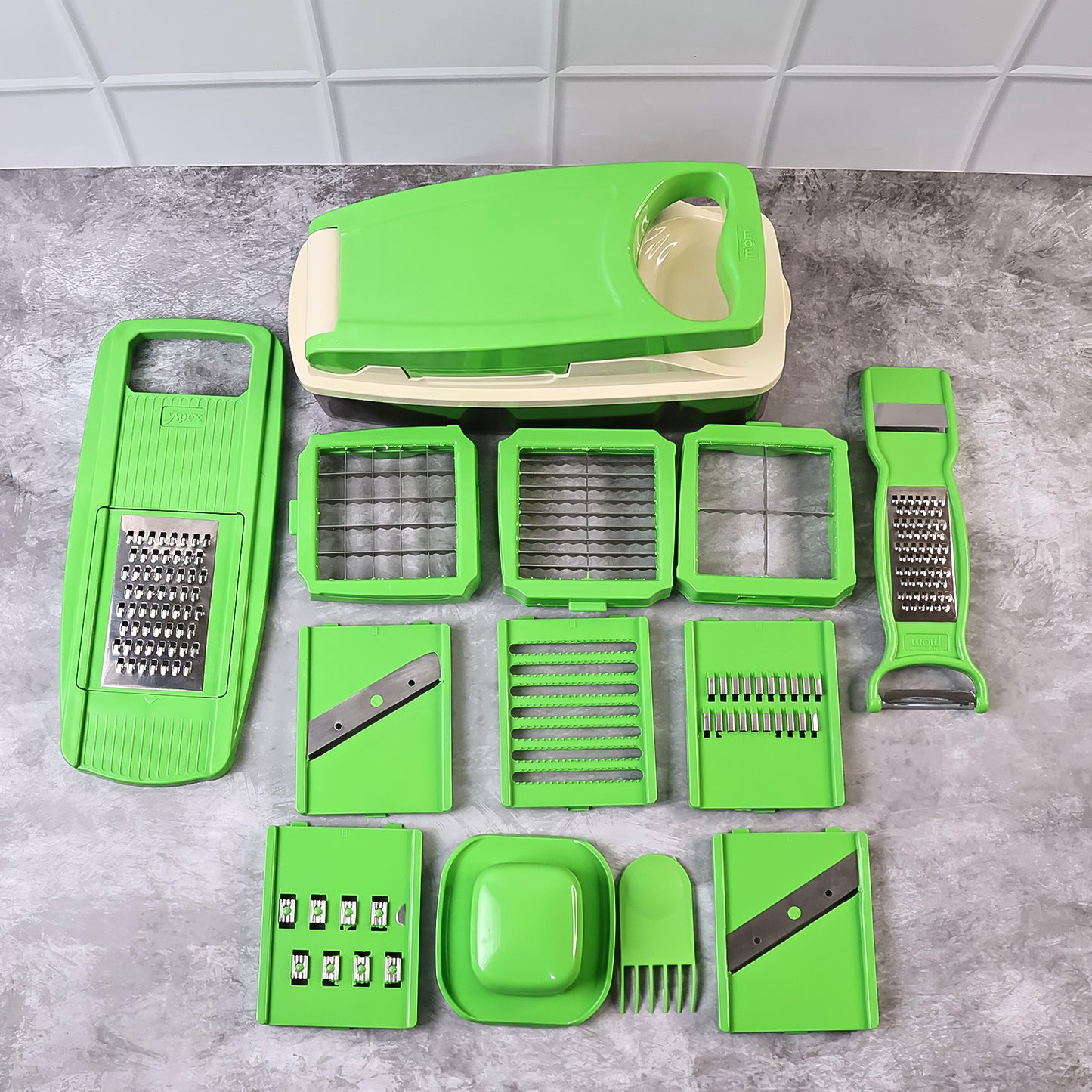 Supermom 14-in-1 Nicer Dicer  Multipurpose Vegetable  Fruit Chopper