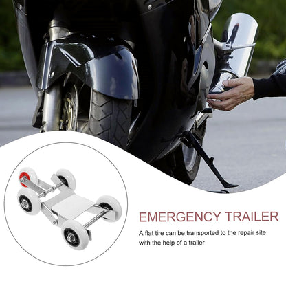 Heavy-duty Motorcycle Front Wheel Parking Roller Stand (1 Pc)