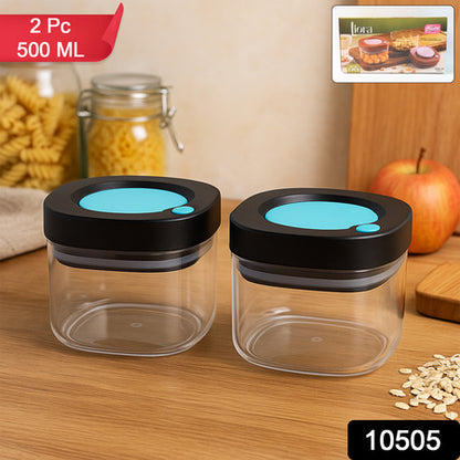 Premium Supermom Airtight Kitchen Storage Containers  (2 Pc Set  500 Ml)