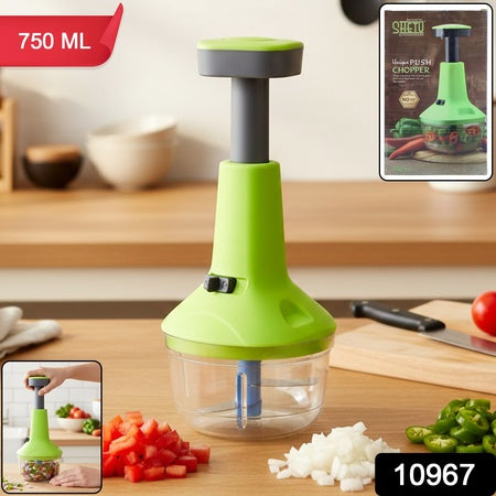 Push-down Vegetable  Fruit Chopper (B-grade  750 Ml)