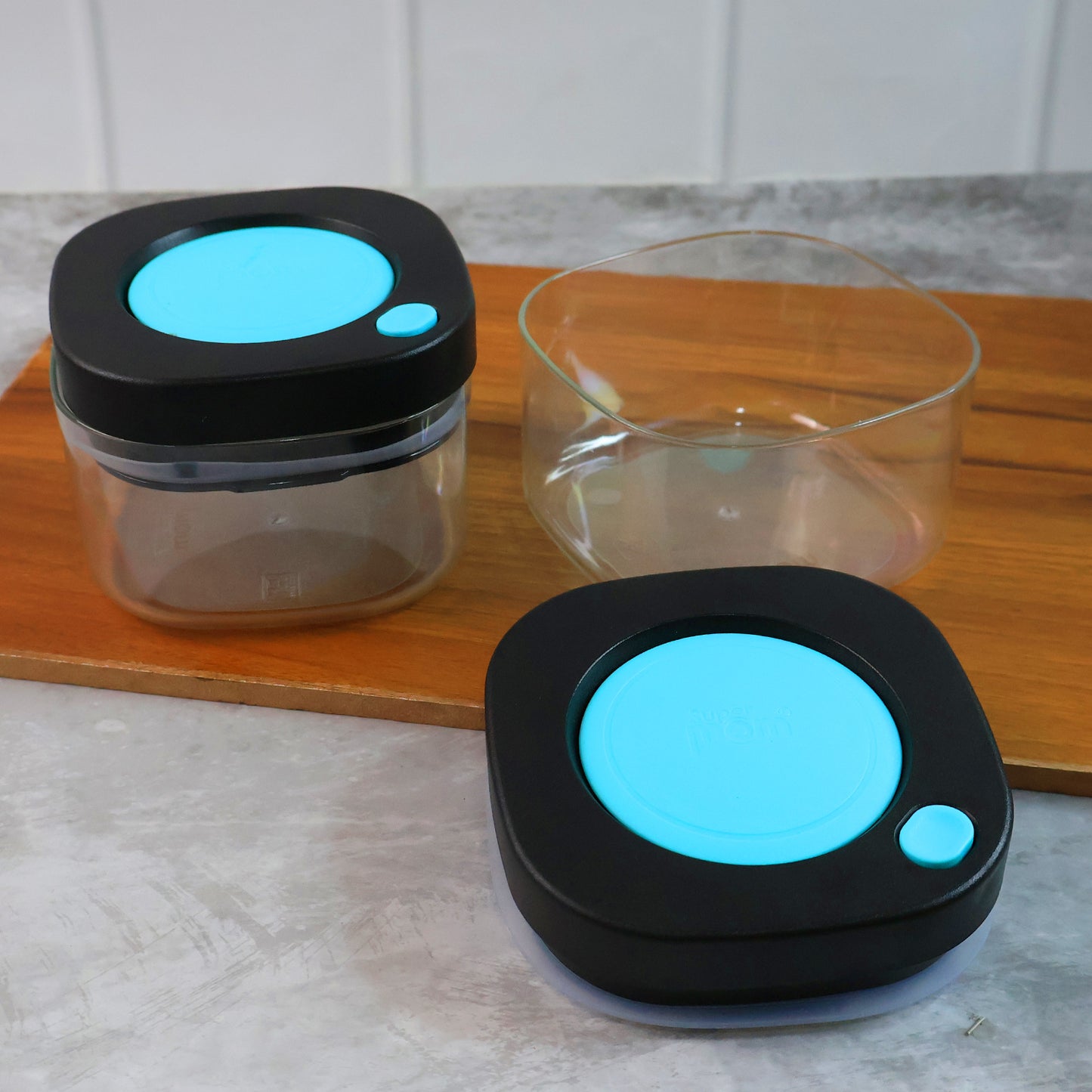 Premium Supermom Airtight Kitchen Storage Containers  (2 Pc Set  500 Ml)