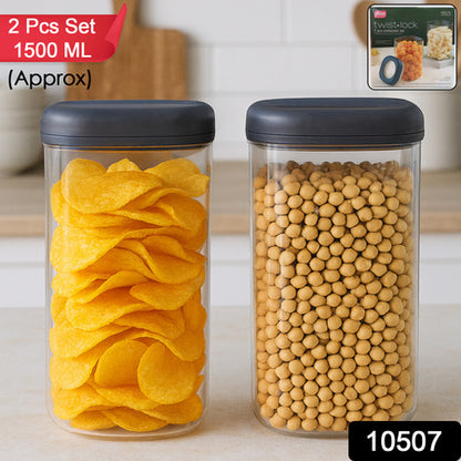 Supermom Airtight Kitchen Storage Containers  (2 Pc Set  1500 Ml)