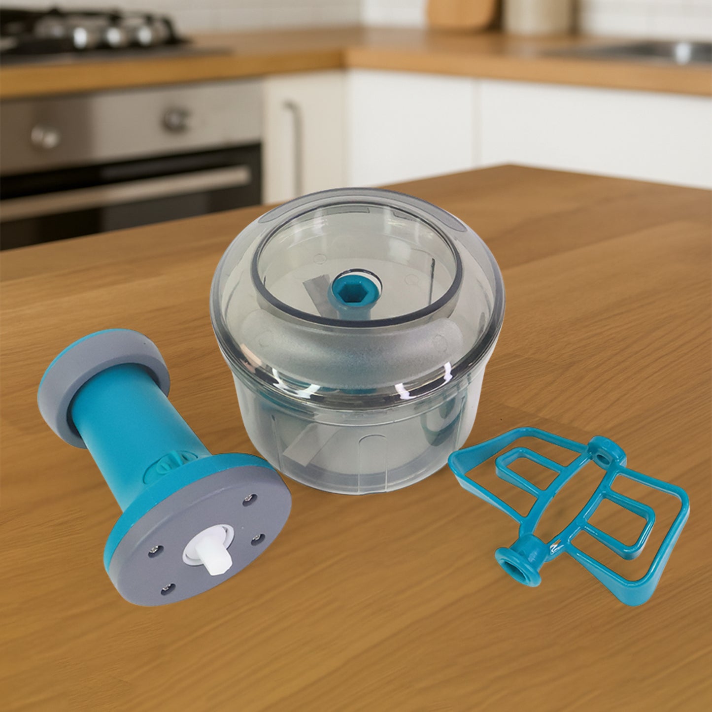 Supermom Premium Manual Push Chopper And Vegetable Cutter (750ml  1 Pc)