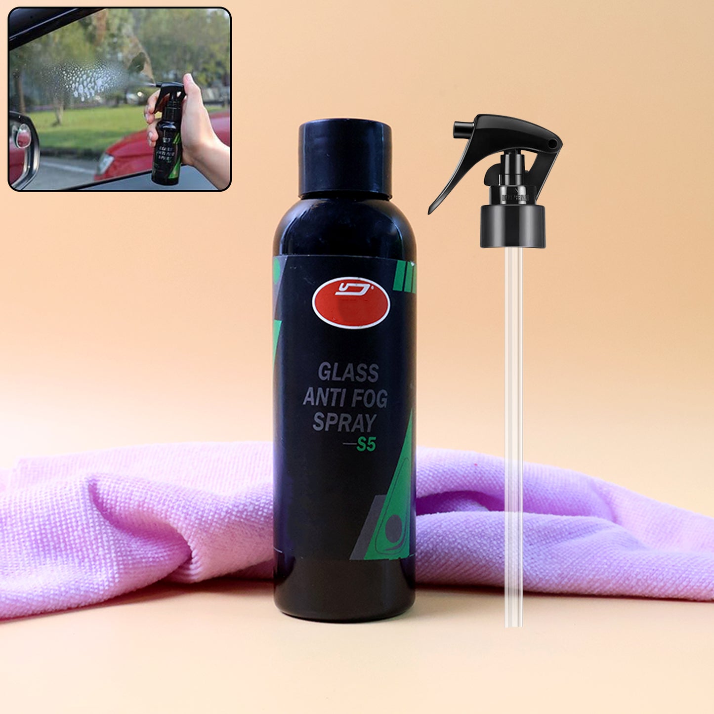 Glass Anti Fog Spray  120ml (Set)
