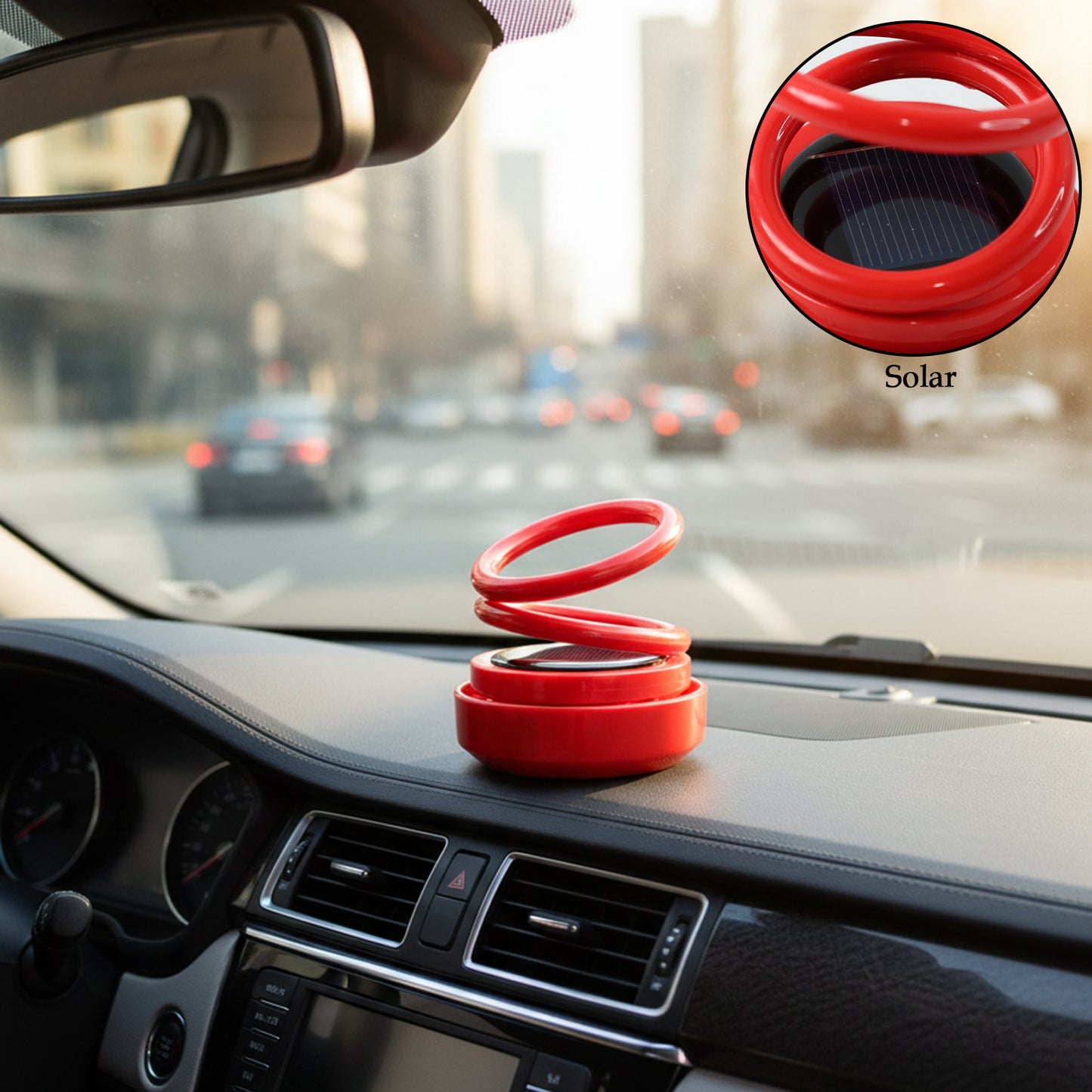 Small Solar Car Aroma Air Freshener (1 Pc)