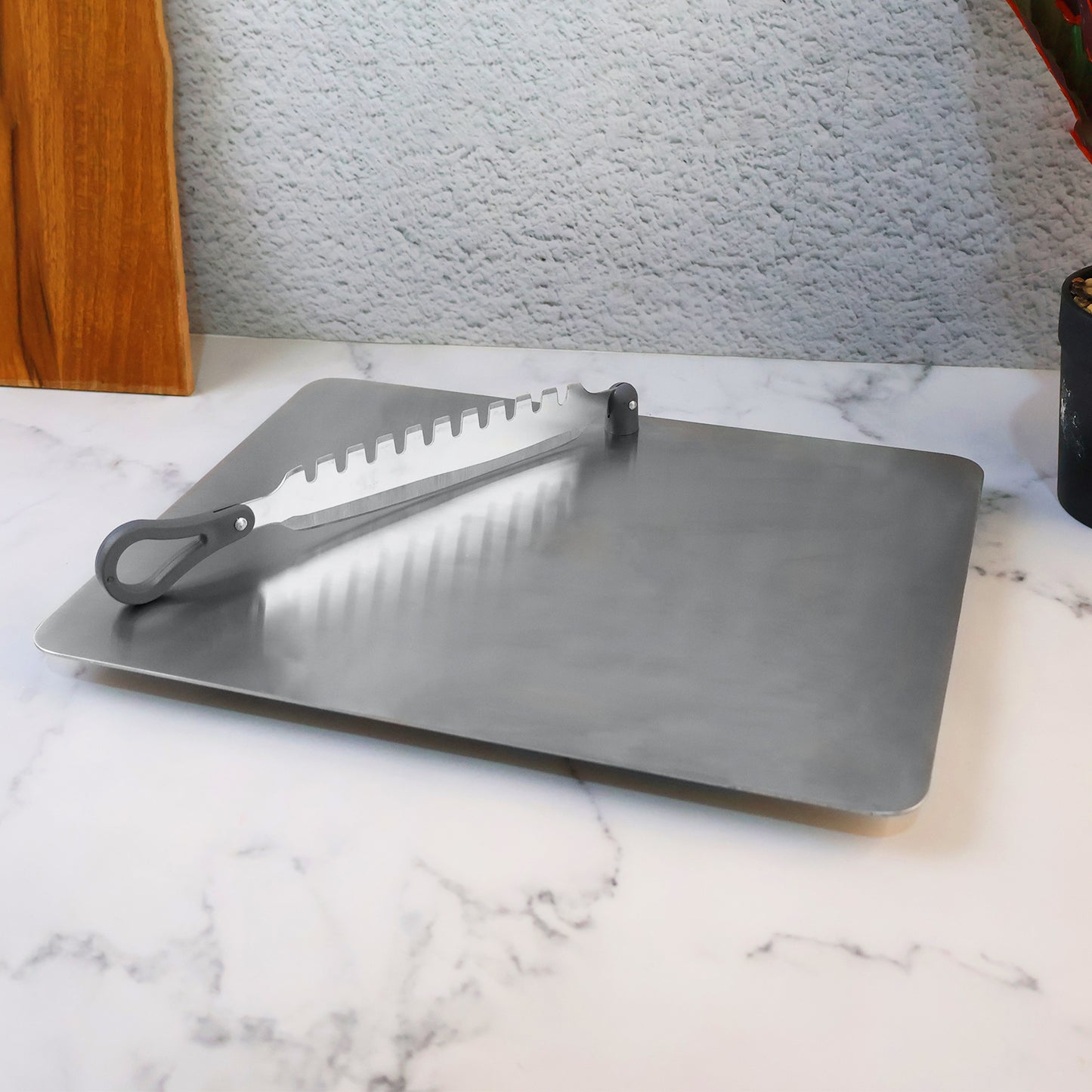 Supermom Stainless Steel Multifunctional Cut  Chop Vegetable Slicer Tool (1 Pc)