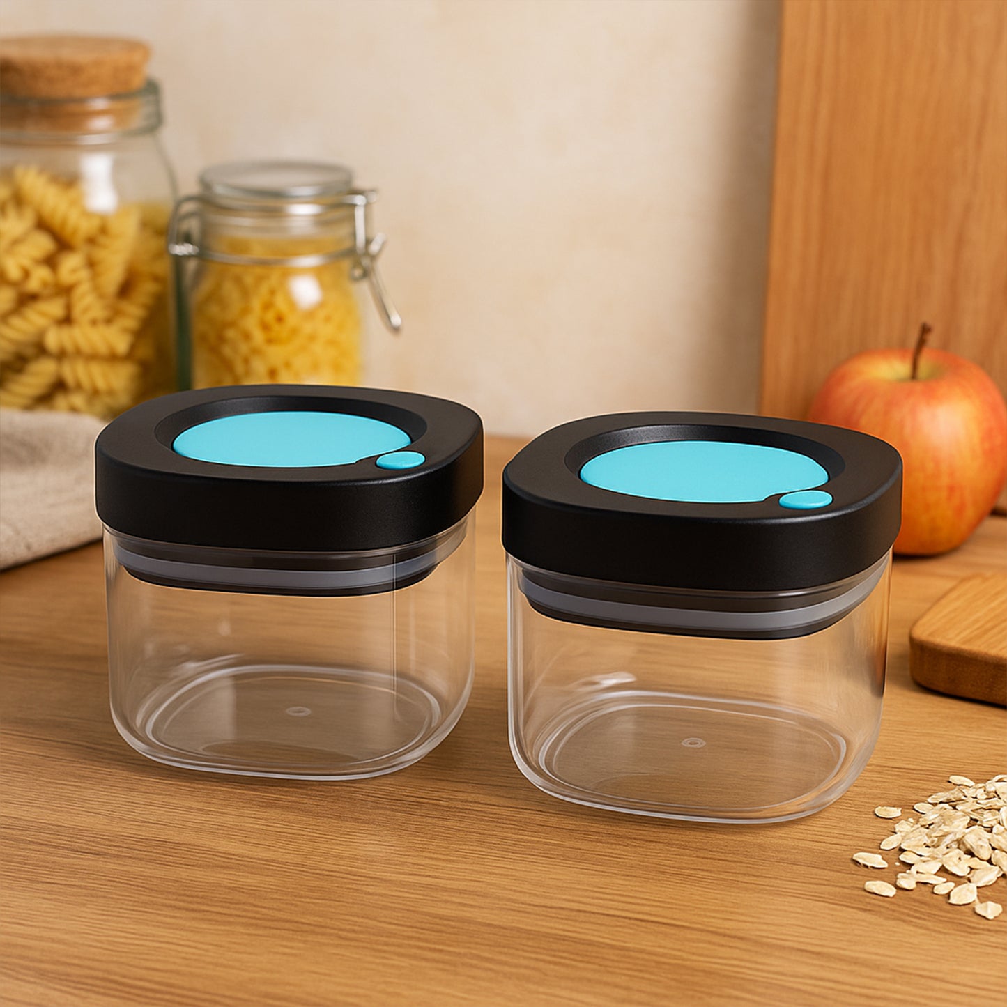 Premium Supermom Airtight Kitchen Storage Containers  (2 Pc Set  500 Ml)