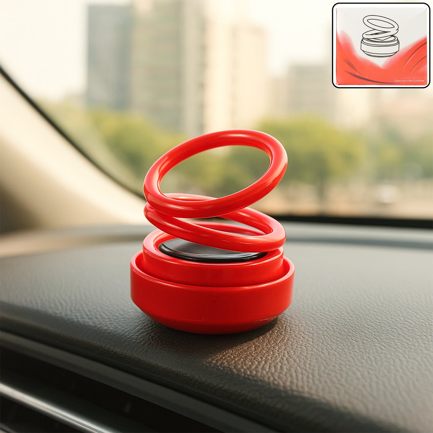 Small Solar Car Aroma Air Freshener (1 Pc)